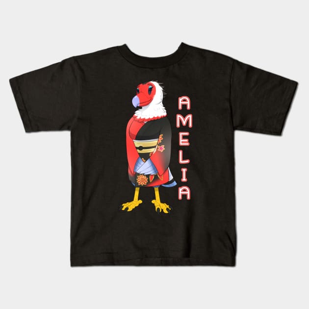 Amelia Kids T-Shirt by pigdragon